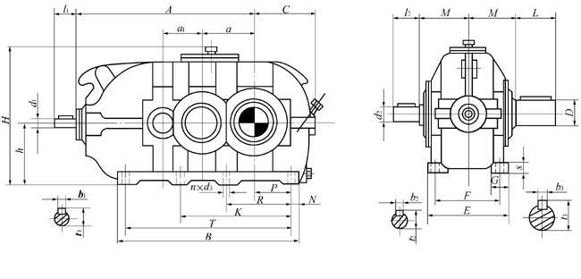 DBY、DBYK硬齒面減速機(jī)熱功率